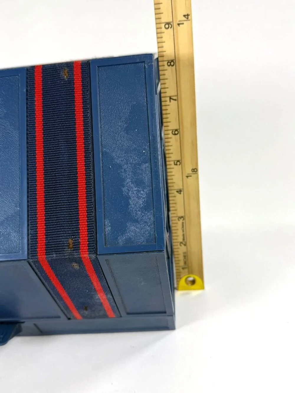1990's Rolykit Blue Roll Up Storage Box Craft Case Jewelry Sewing Fishing Tools